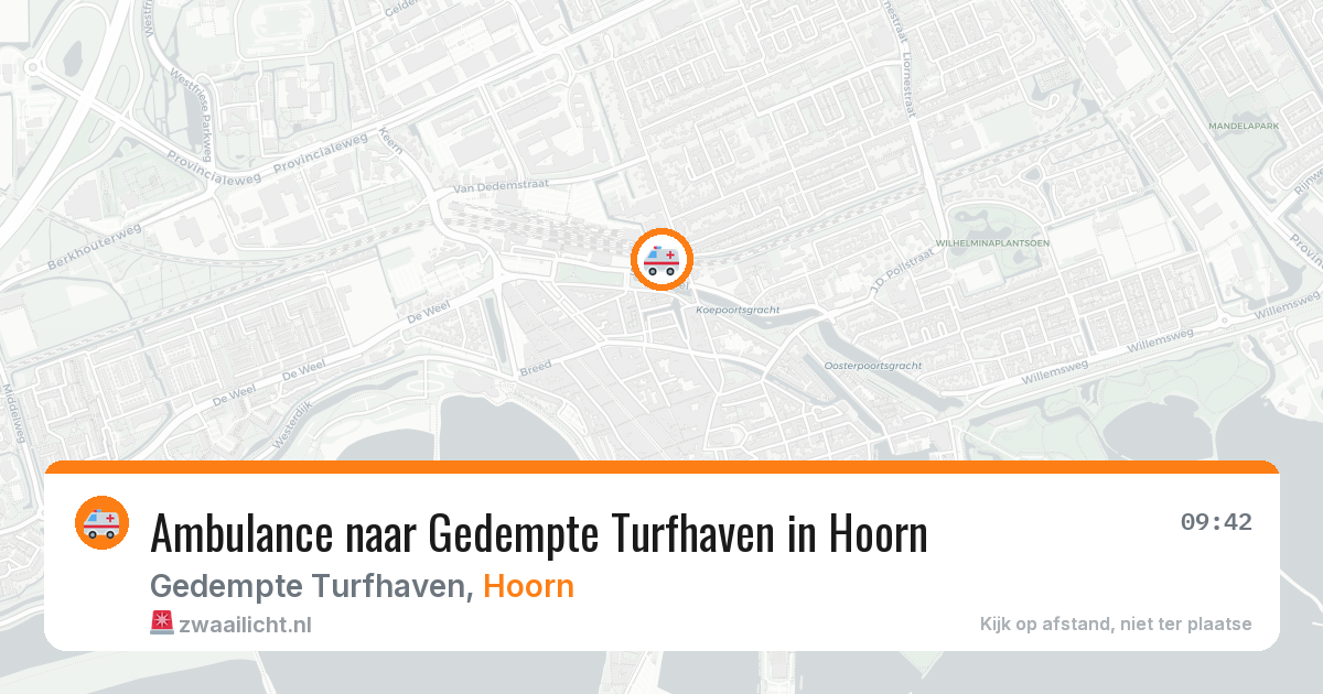 Ambulance naar Gedempte Turfhaven in Hoorn — 12 jun 2026