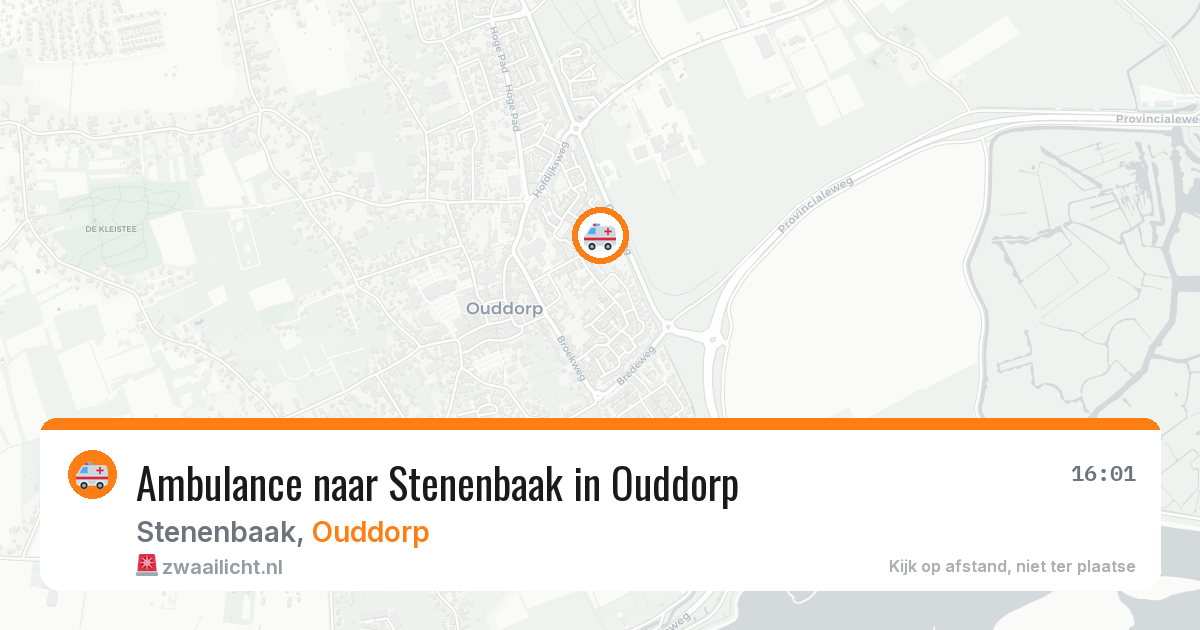 Ambulance naar Stenenbaak in Ouddorp — 8 jun 2026