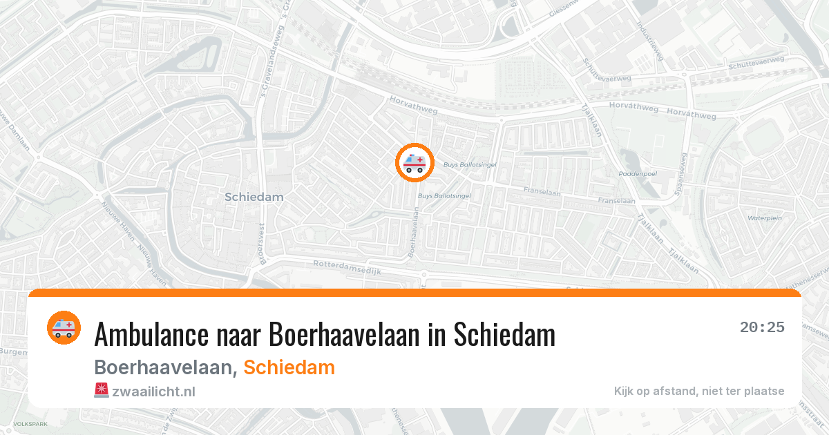 Ambulance naar Boerhaavelaan in Schiedam — 4 apr 2026
