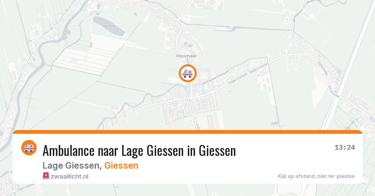 Ambulance naar Lage Giessen in Giessen — 24 jul 2026