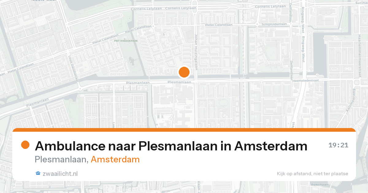 Ambulance naar Plesmanlaan in Amsterdam — 29 mei 2026