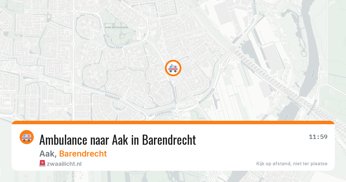 Ambulance naar Aak in Barendrecht — 6 apr 2026