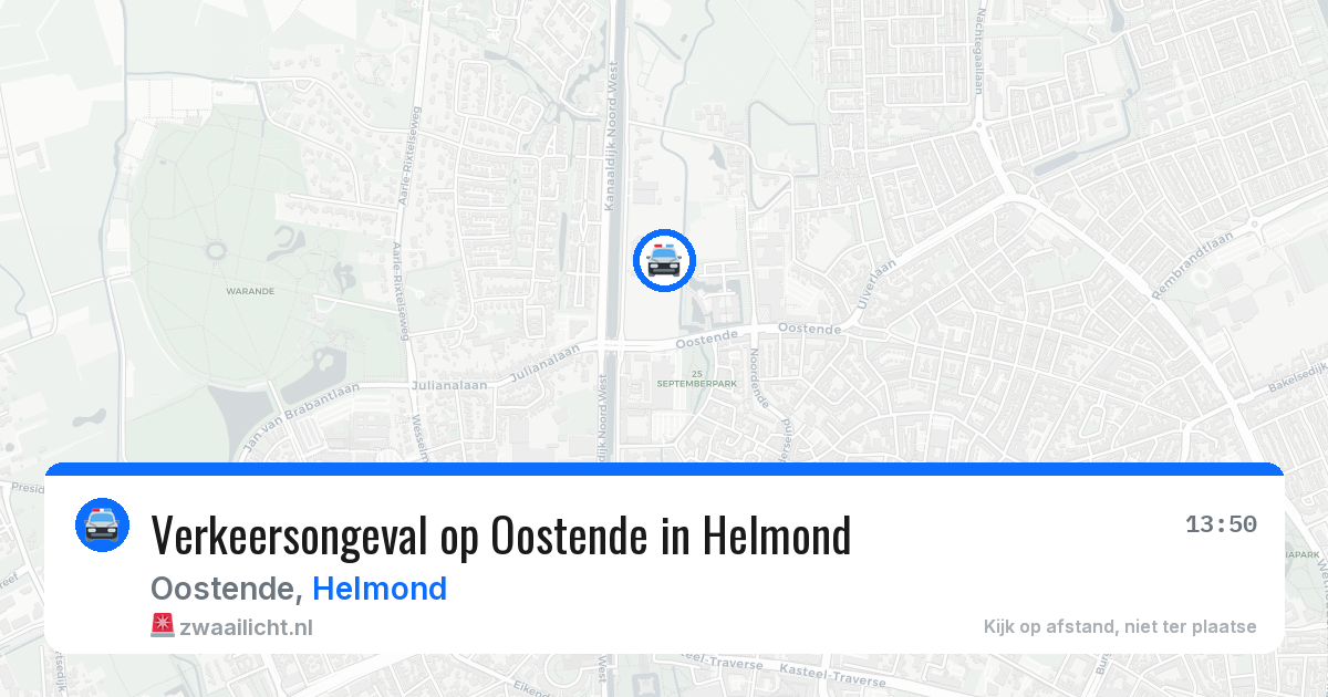 Verkeersongeval op Oostende in Helmond — 28 apr 2026