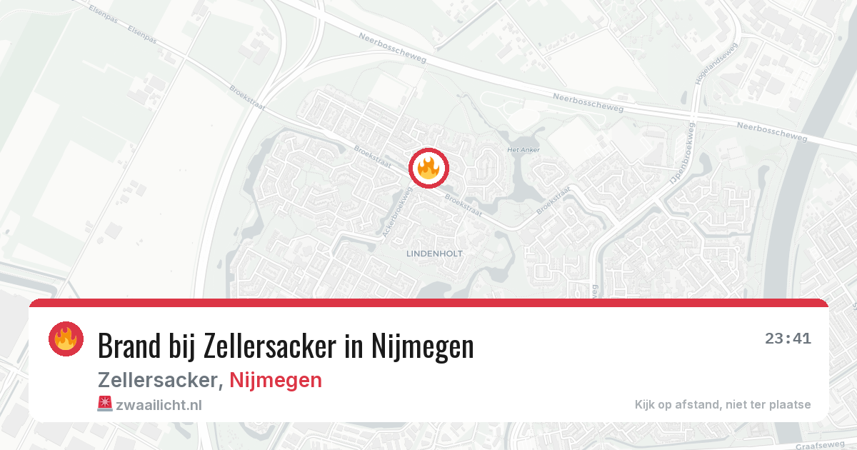 Brand bij Zellersacker in Nijmegen — 29 jul 2026