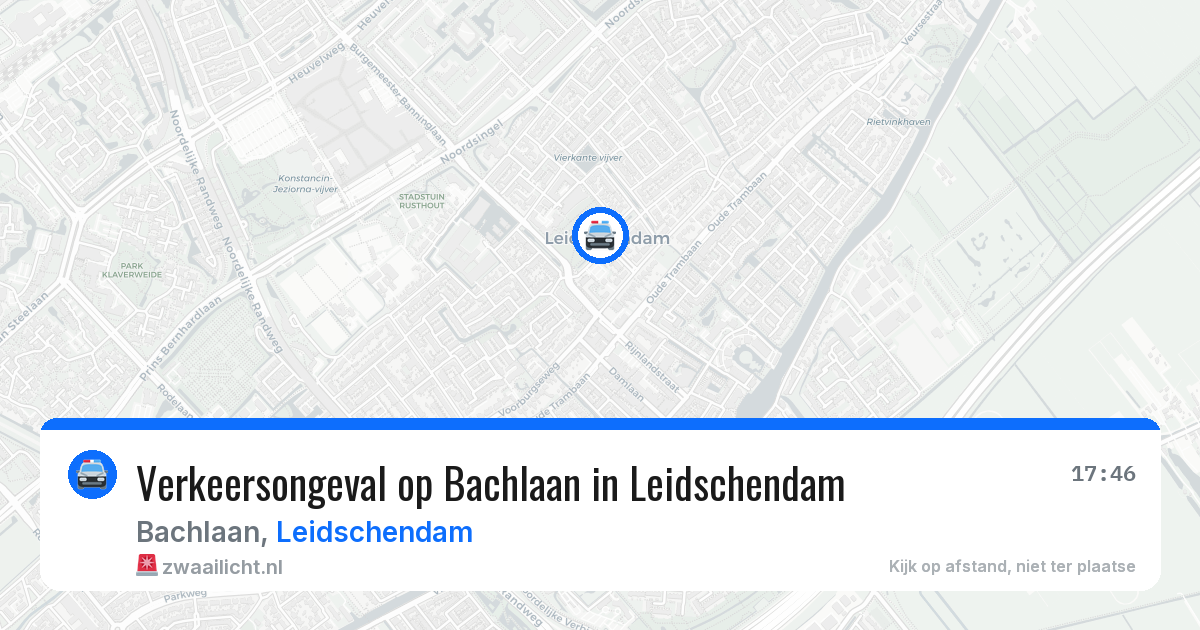 Verkeersongeval op Bachlaan in Leidschendam — 30 mei 2026