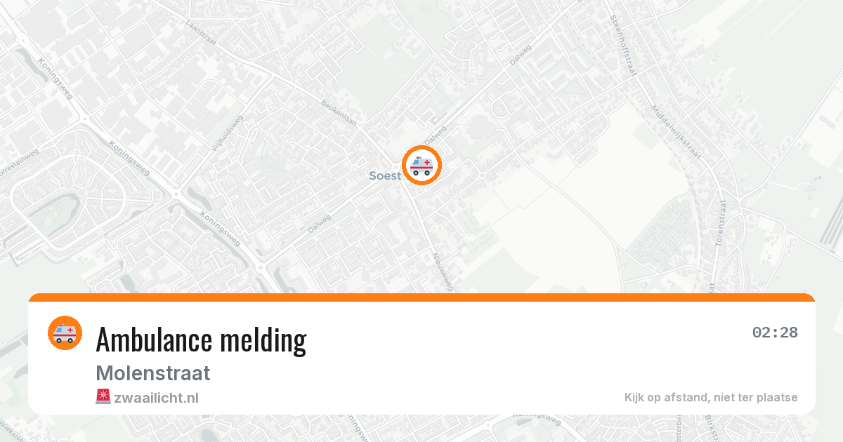 Ambulance melding — 9 feb 2026