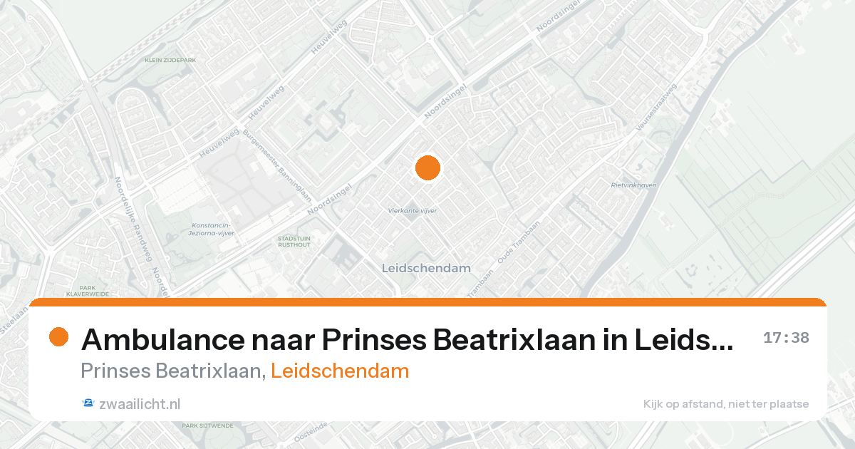 Ambulance naar Prinses Beatrixlaan in Leidschendam — 18 aug 2026