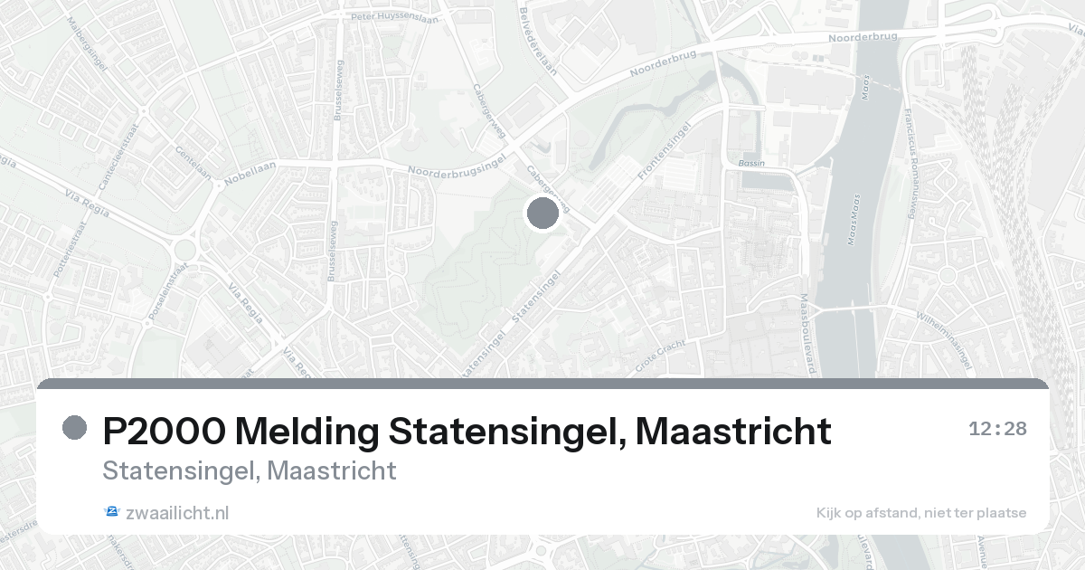 P2000 Melding Statensingel, Maastricht — 19 aug 2026