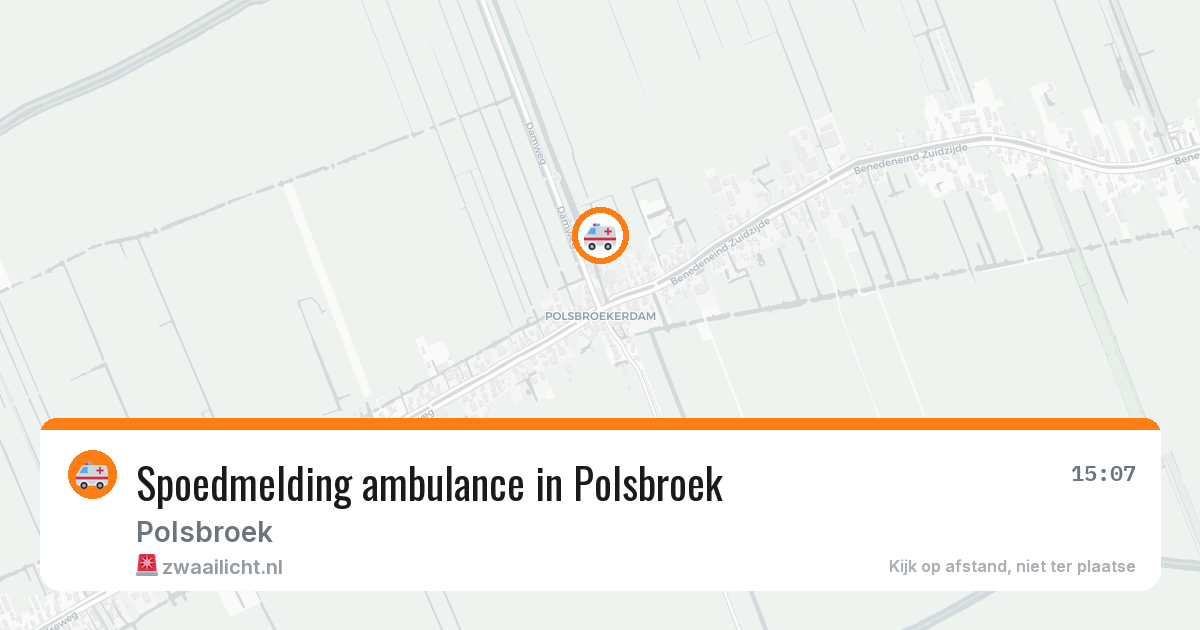 Spoedmelding ambulance in Polsbroek — 1 feb 2026