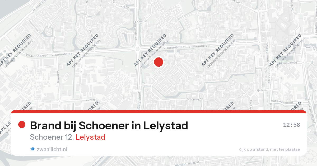 Brand bij Schoener in Lelystad — 26 aug 2026