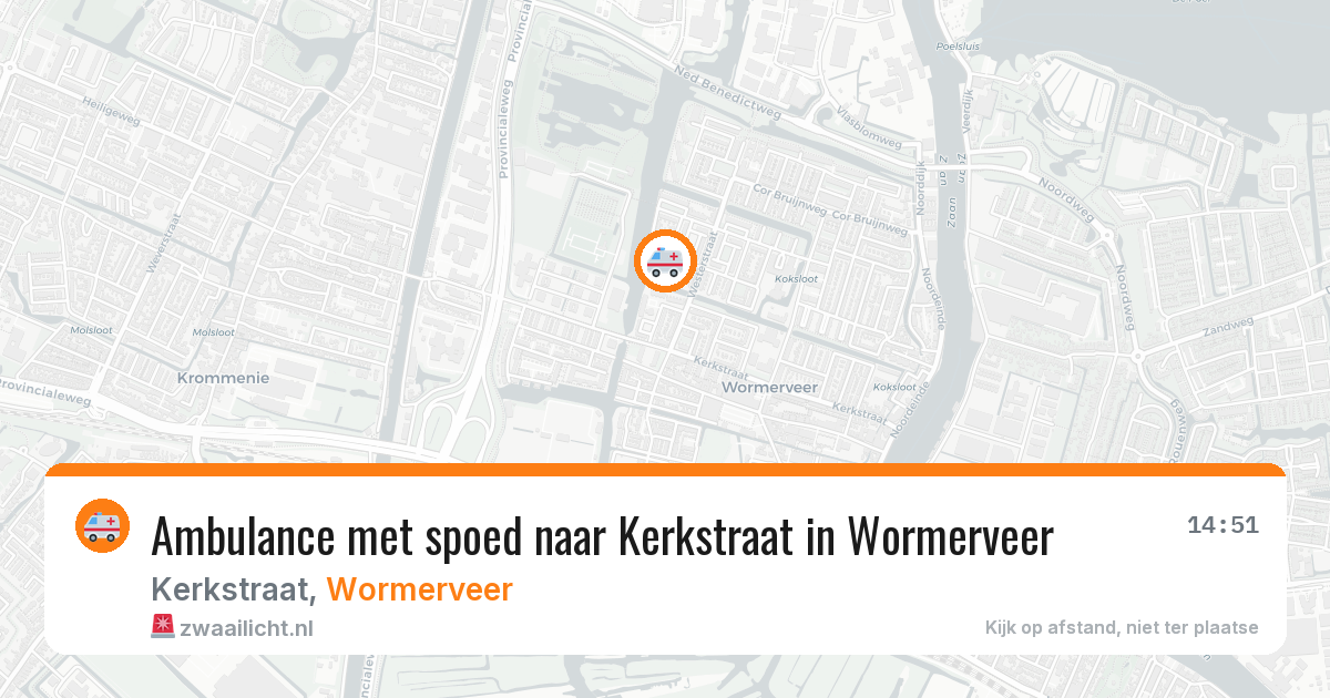 Ambulance met spoed naar Kerkstraat in Wormerveer — 1 feb 2026