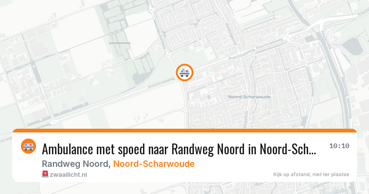 Ambulance met spoed naar Randweg Noord in Noord-Scharwoude — 2 jul 2026