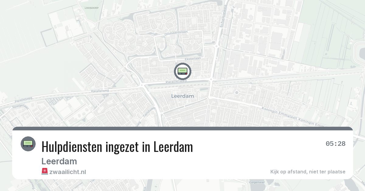 Hulpdiensten ingezet in Leerdam — 4 jun 2026 | 🚨 Zwaailicht.nl