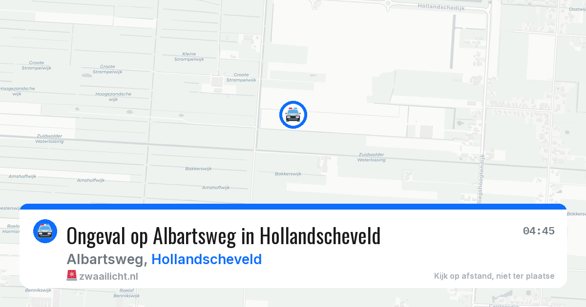 Ongeval op Albartsweg in Hollandscheveld — 18 mei 2026