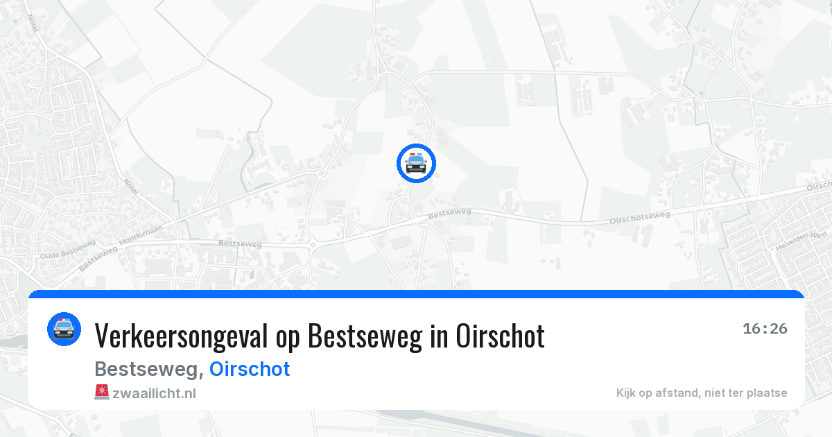 Verkeersongeval op Bestseweg in Oirschot — 17 jul 2026