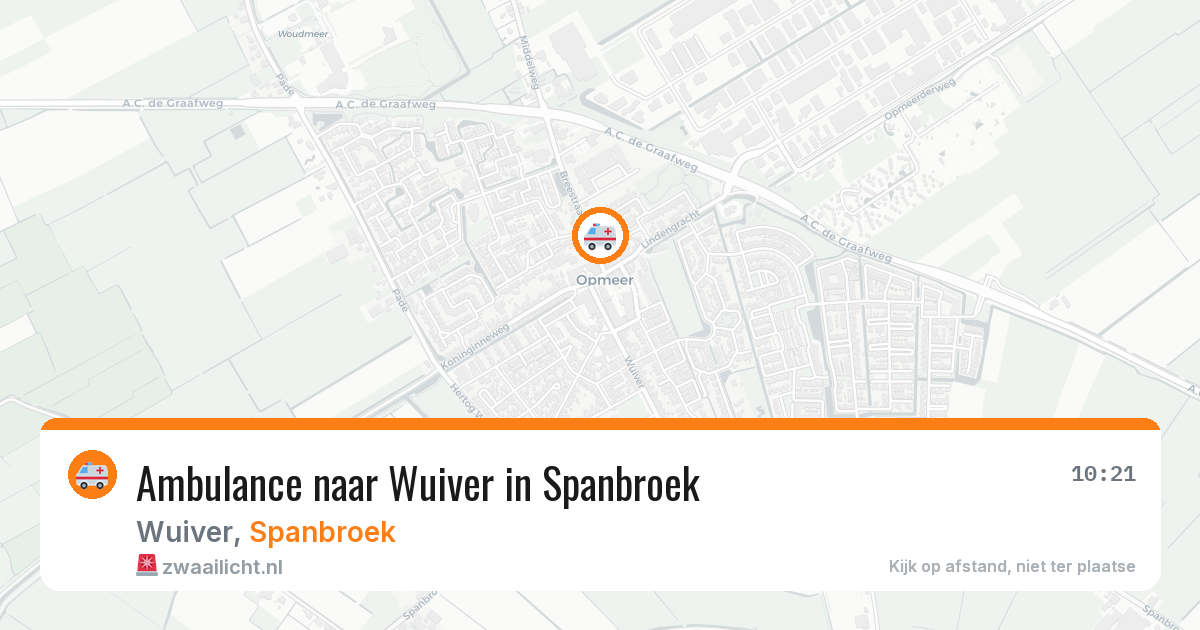 Ambulance naar Wuiver in Spanbroek — 11 jun 2026