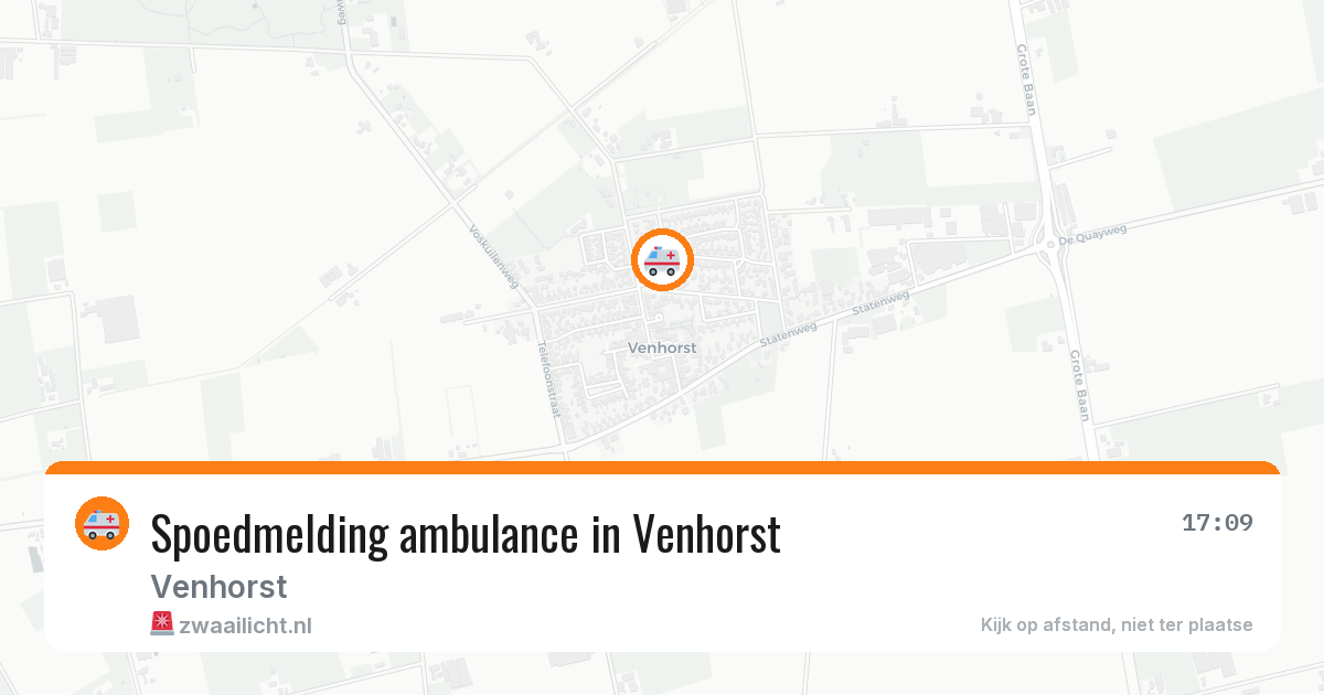 Spoedmelding ambulance in Venhorst — 28 mei 2026