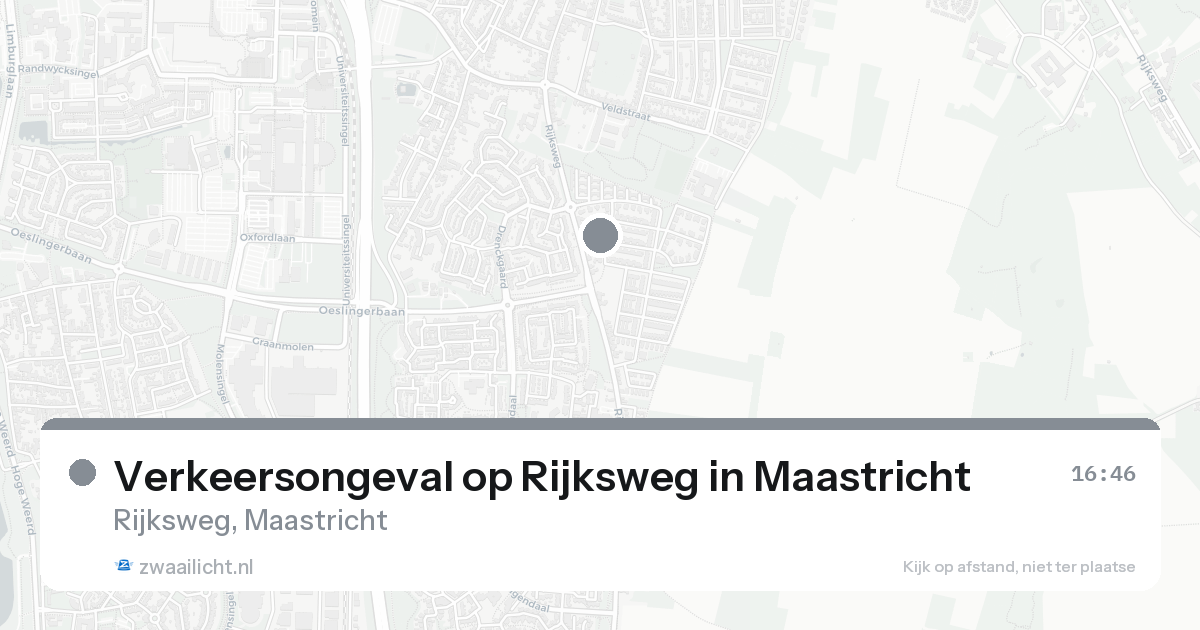 Verkeersongeval op Rijksweg in Maastricht — 24 aug 2026