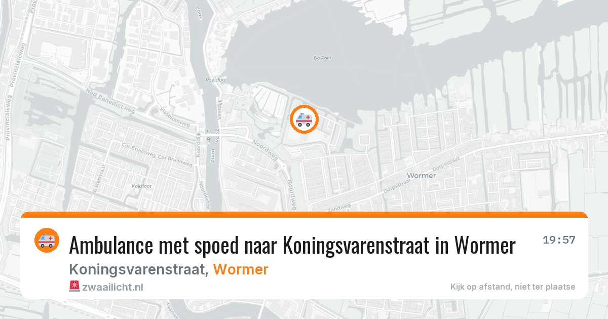 Ambulance met spoed naar Koningsvarenstraat in Wormer — 27 jan 2026