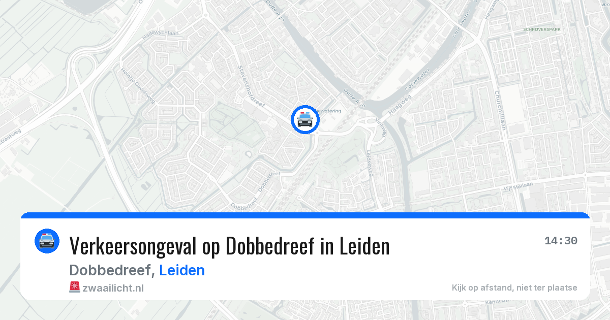 Verkeersongeval op Dobbedreef in Leiden — 4 apr 2026