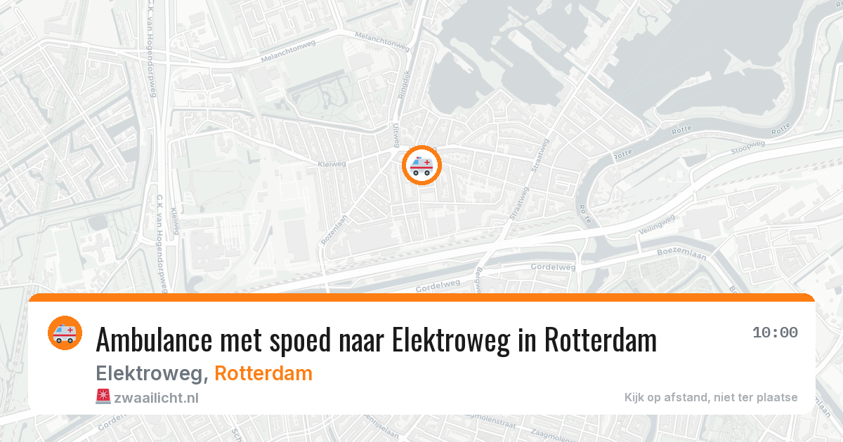 Ambulance met spoed naar Elektroweg in Rotterdam — 6 jul 2026