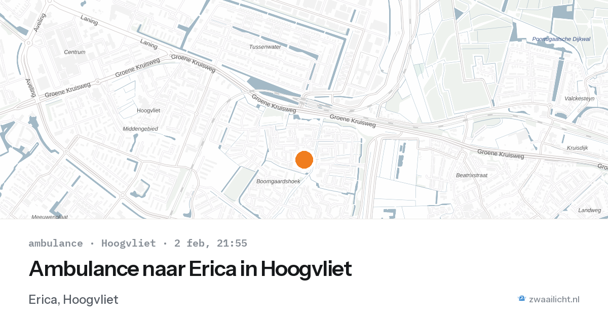 Ambulance naar Erica in Hoogvliet — 2 feb 2026