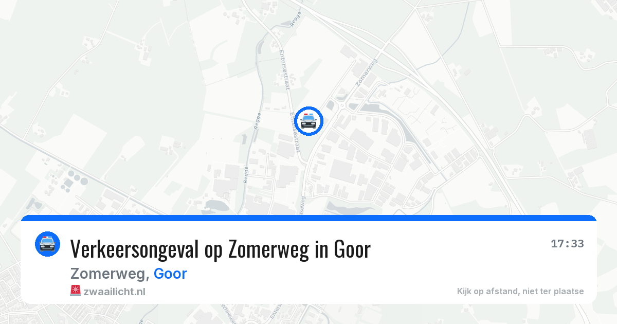Verkeersongeval op Zomerweg in Goor — 12 jun 2026