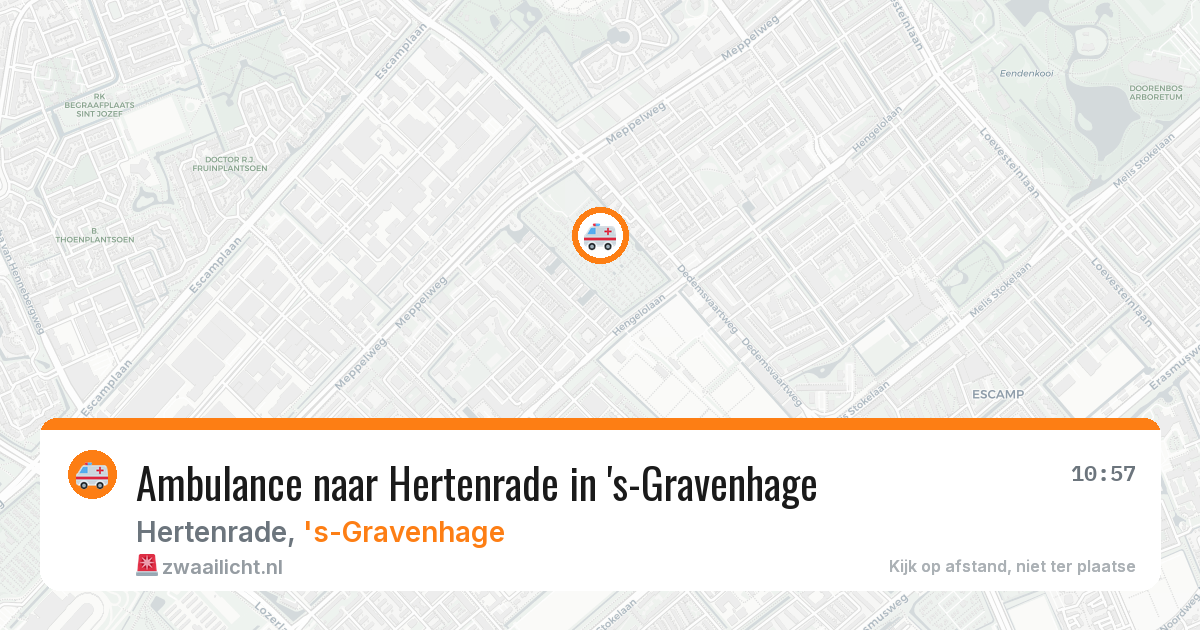 Ambulance naar Hertenrade in 's-Gravenhage — 30 jun 2026