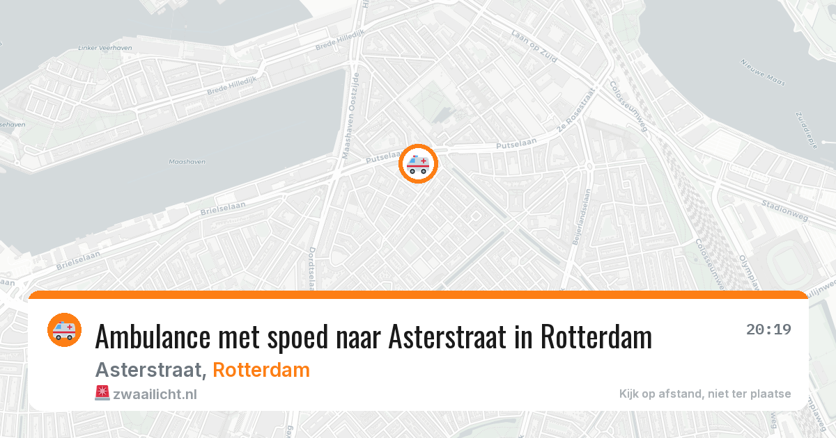 Ambulance met spoed naar Asterstraat in Rotterdam — 1 jun 2026