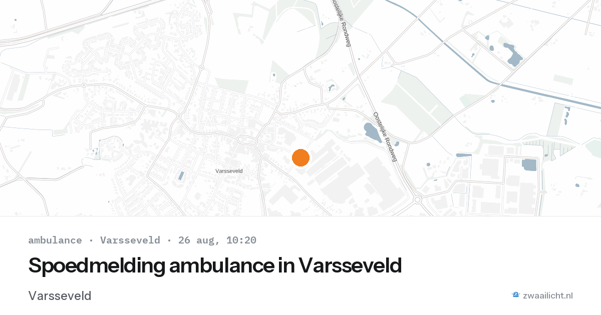 Spoedmelding ambulance in Varsseveld — 26 aug 2026