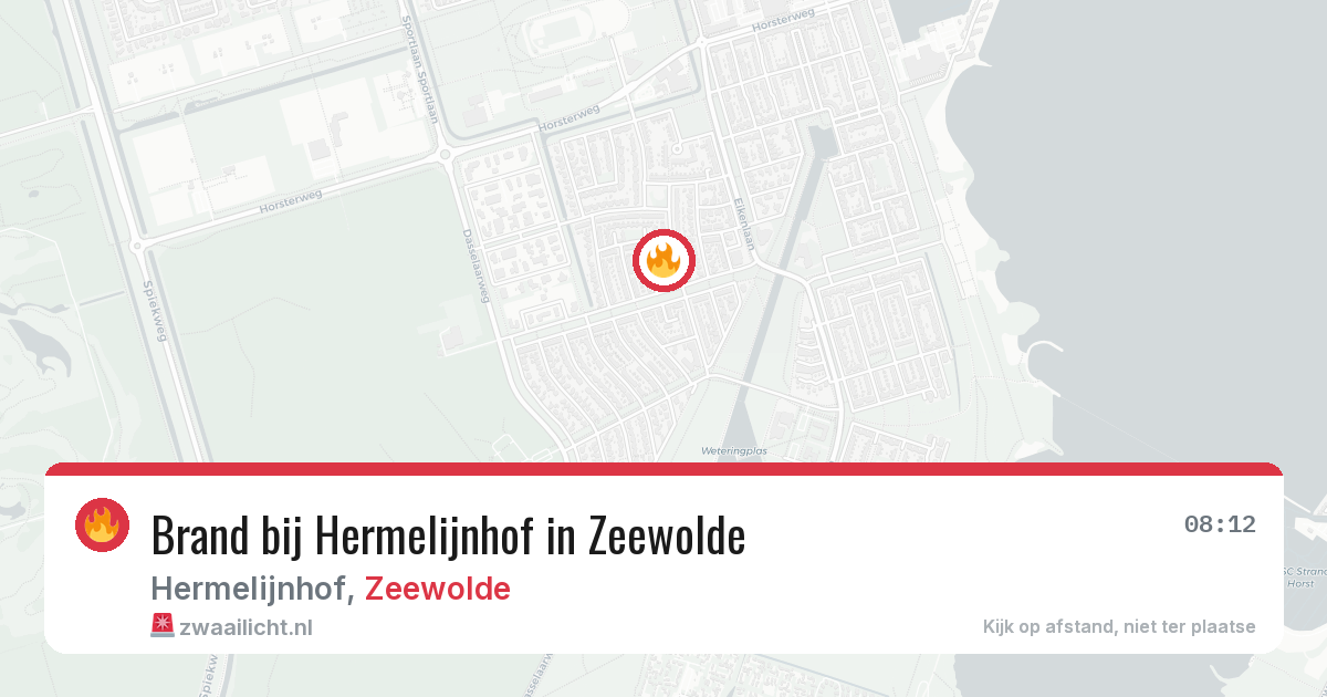 Brand bij Hermelijnhof in Zeewolde — 9 mrt 2026