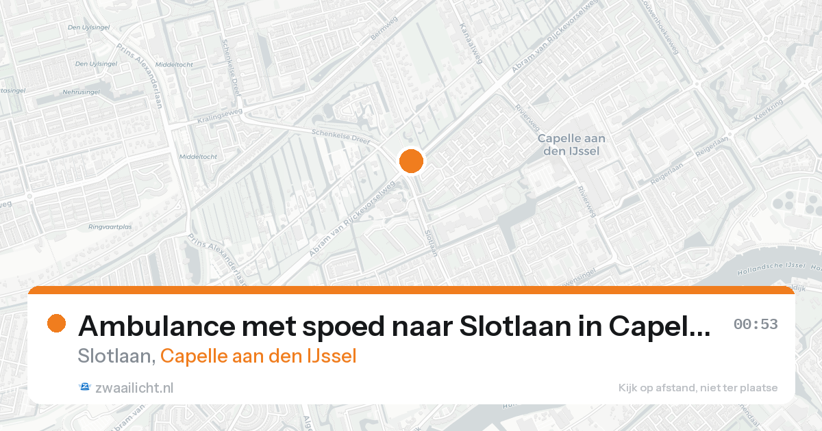 Ambulance met spoed naar Slotlaan in Capelle aan den IJssel — 7 feb 2026