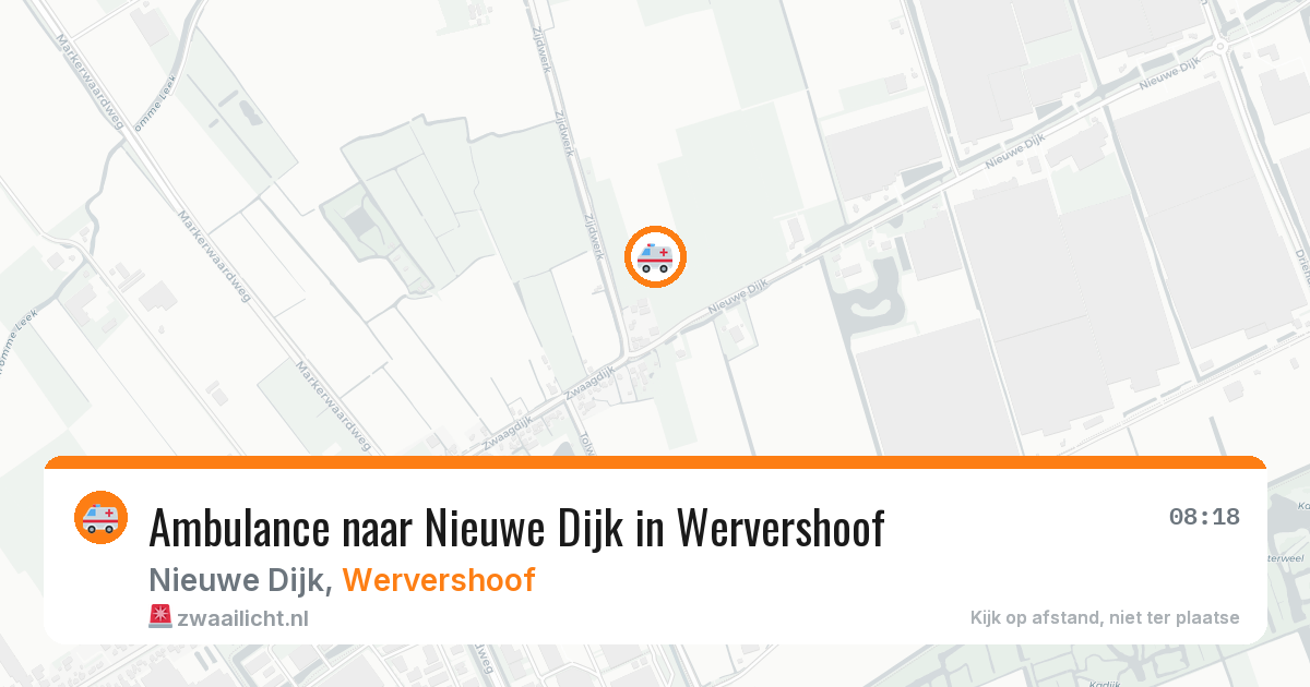 Ambulance naar Nieuwe Dijk in Wervershoof — 5 mei 2026