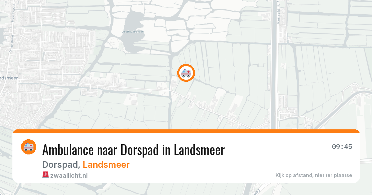 Ambulance naar Dorspad in Landsmeer — 15 jul 2026