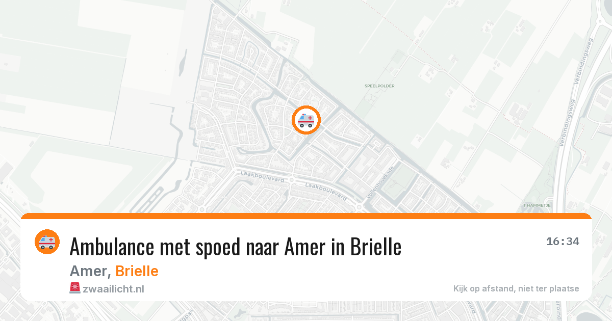 Ambulance met spoed naar Amer in Brielle — 29 jan 2026