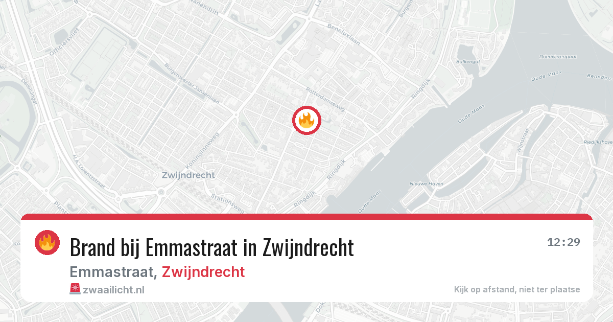 Brand bij Emmastraat in Zwijndrecht — 5 jun 2026