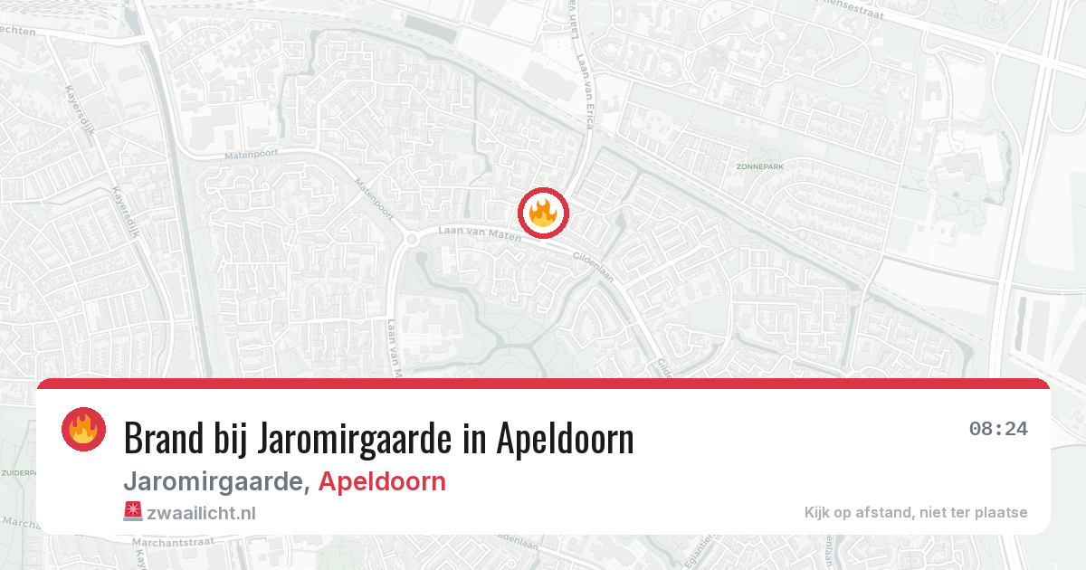 Brand bij Jaromirgaarde in Apeldoorn — 28 jun 2026