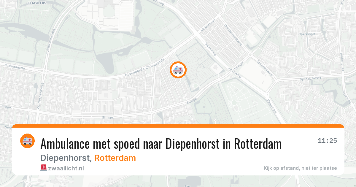 Ambulance met spoed naar Diepenhorst in Rotterdam — 24 jun 2026