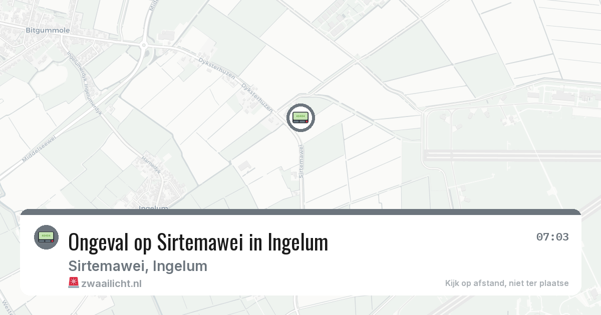 Ongeval op Sirtemawei in Ingelum — 10 feb 2026