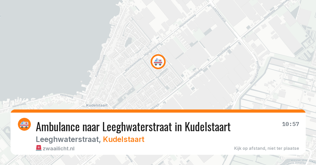 Ambulance naar Leeghwaterstraat in Kudelstaart — 30 jan 2026