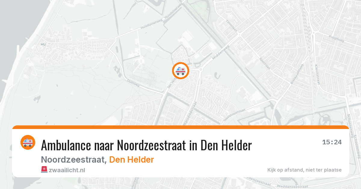 Ambulance naar Noordzeestraat in Den Helder — 29 jan 2026