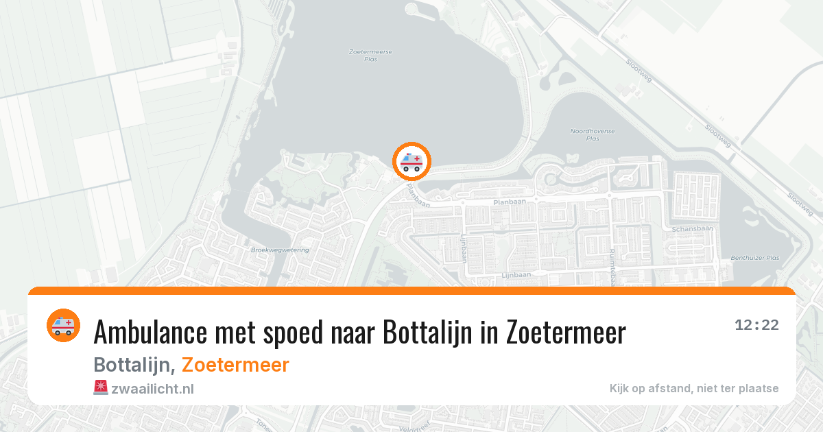 Ambulance met spoed naar Bottalijn in Zoetermeer — 1 apr 2026