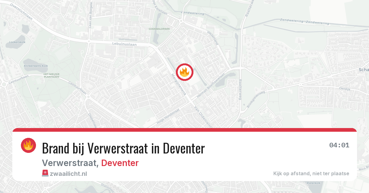 Brand bij Verwerstraat in Deventer — 8 jul 2026