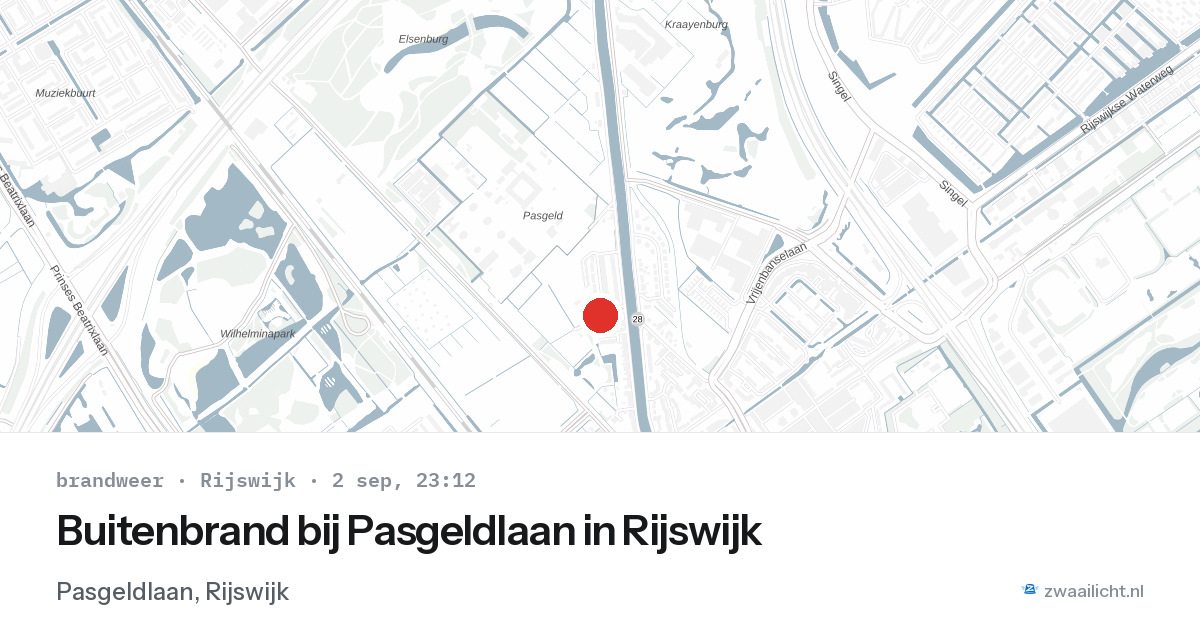 Buitenbrand bij Pasgeldlaan in Rijswijk — 2 sep 2026