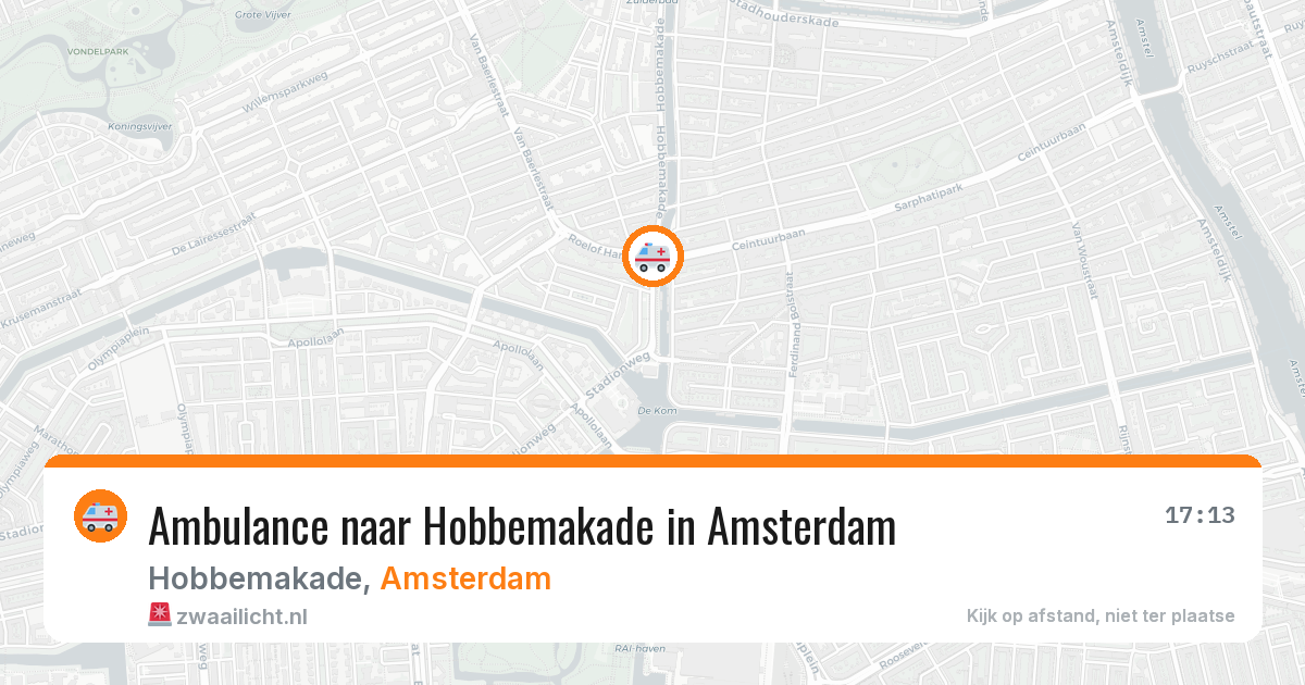 Ambulance naar Hobbemakade in Amsterdam — 24 mrt 2026