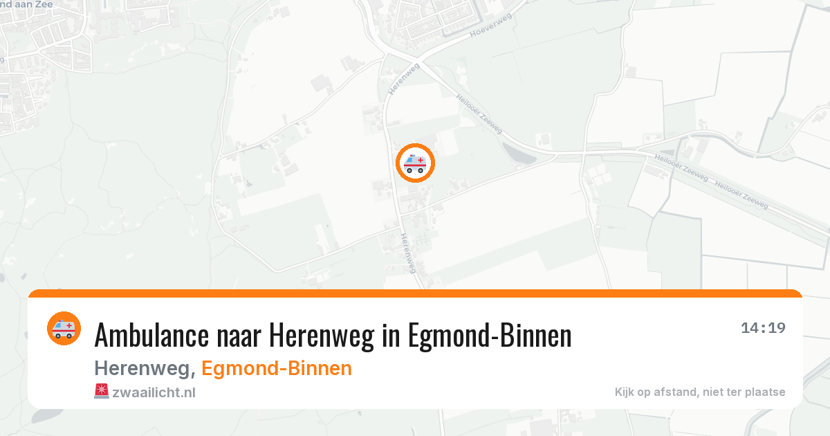 Ambulance naar Herenweg in Egmond-Binnen — 6 aug 2026