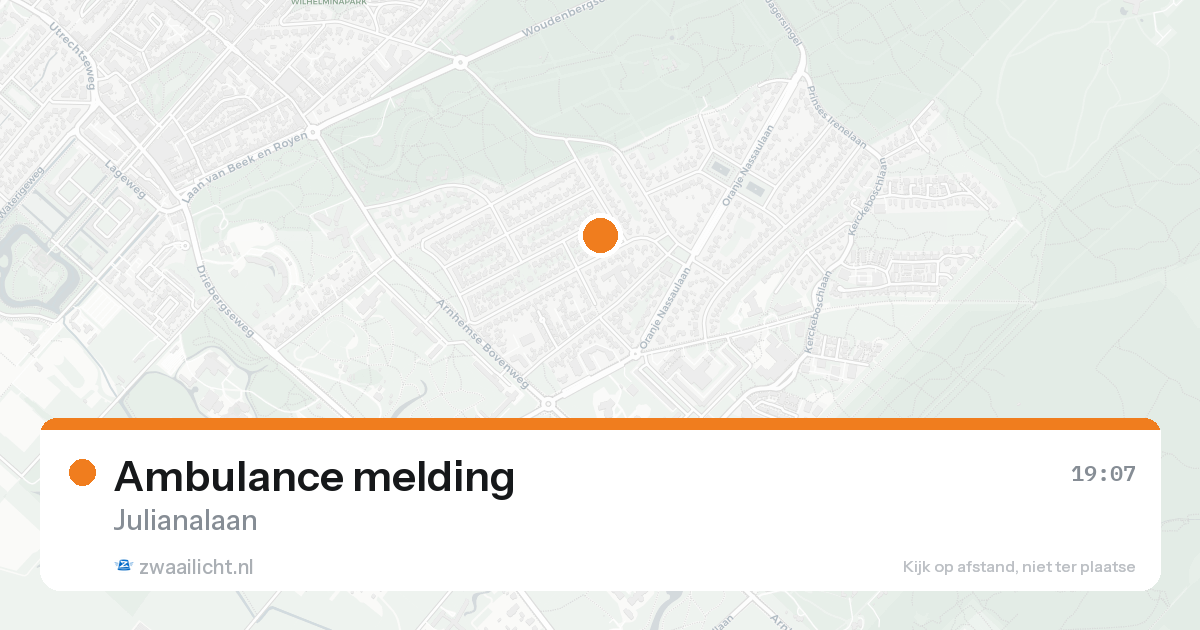 Ambulance melding — 31 jan 2026