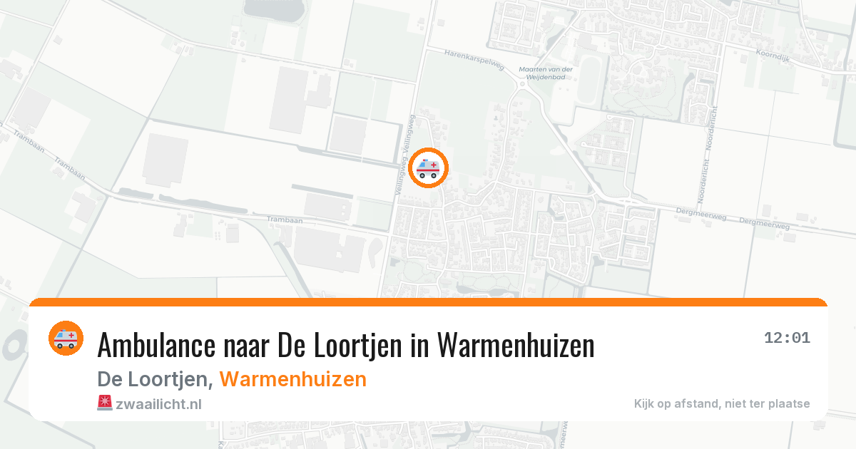 Ambulance naar De Loortjen in Warmenhuizen — 27 jun 2026