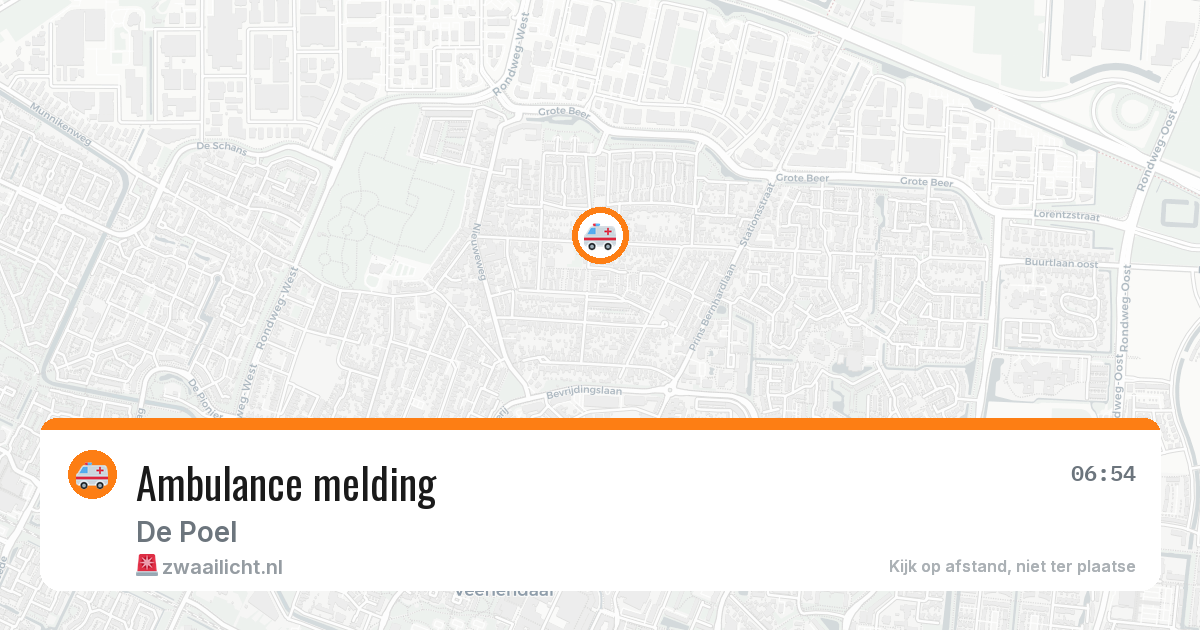 Ambulance melding — 9 jul 2026