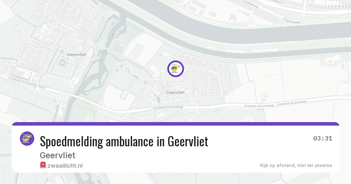 Spoedmelding ambulance in Geervliet — 6 jun 2026
